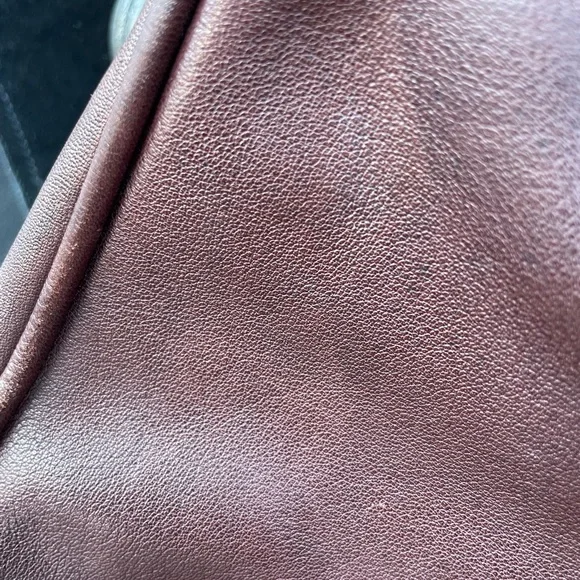 Vintage Etienne Aigner Dark Brown Satchel with Gold Buckle - Picture 8 of 13